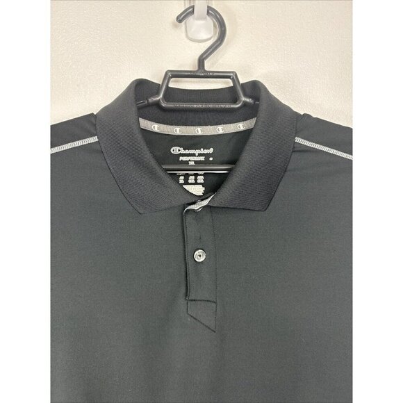 Champion Performax Polo Shirt Men's XL Black Gray EUC - Picture 3 of 12